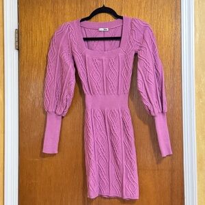 BARBIE PINK SWEATER DRESS